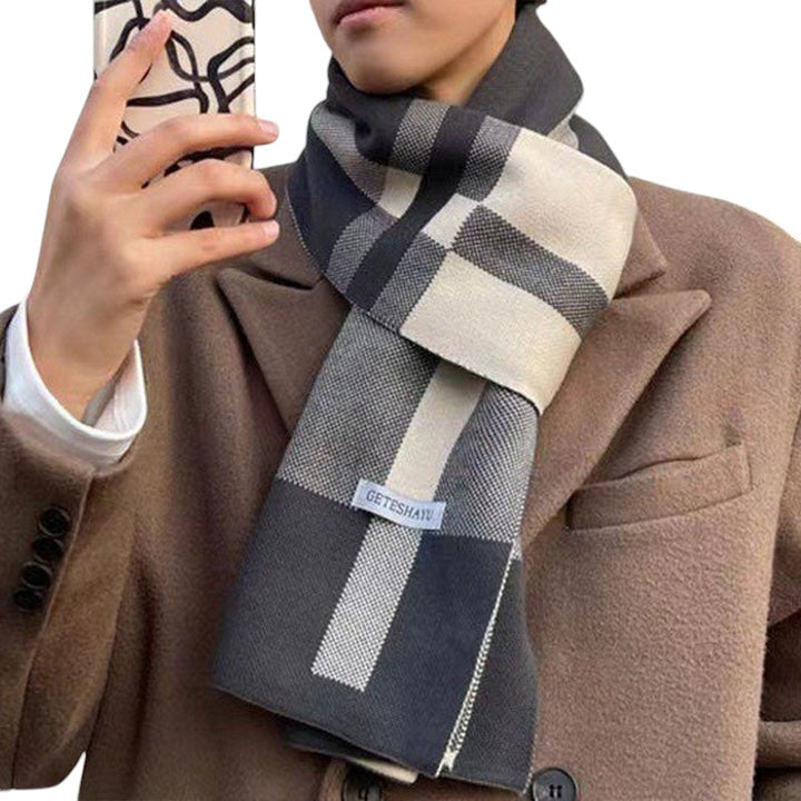 Lennox Heren Sjaal – Elegante Sjaal met Ruitpatroon en Comfortabele Warmte