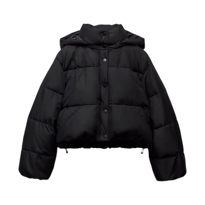 Odilia Jas – Cropped Damesjas met Capuchon en Luxe Afwerking