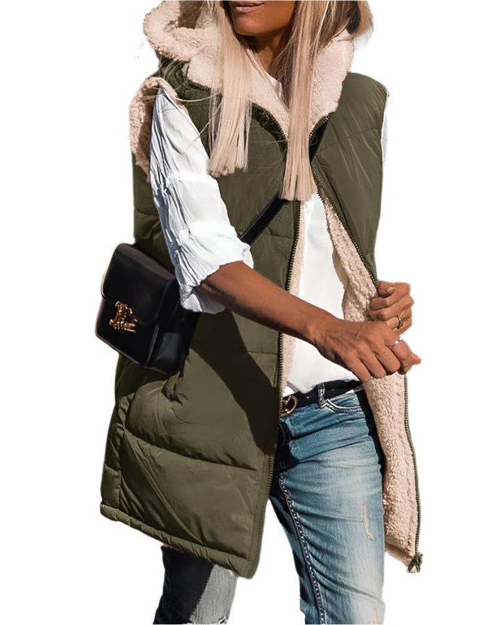 Selvianne Dames Jas – Stijlvolle Warme Winterjas met Twee Looks