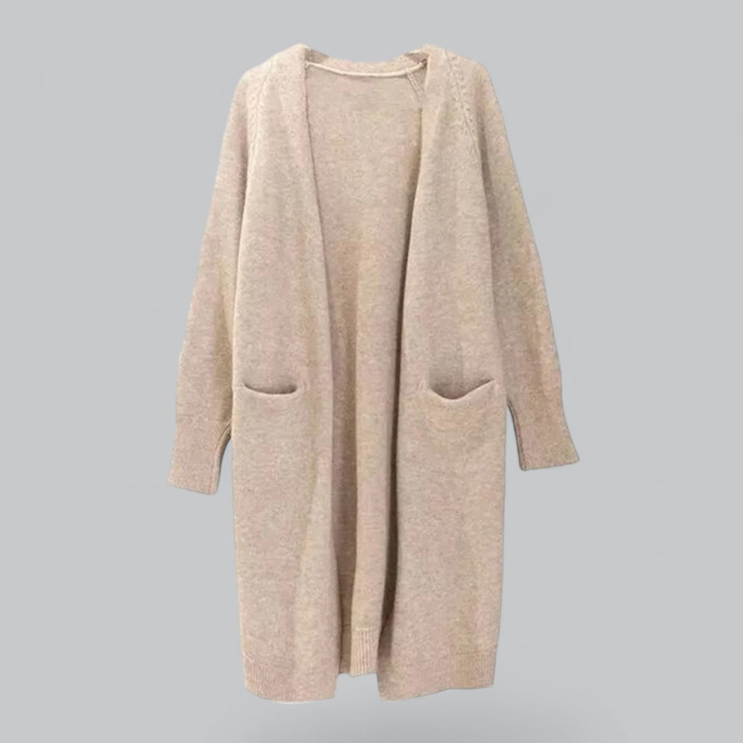 Wallie Cardigan – Oversized Lange Cardigan van Zachte Luxe Stoffen