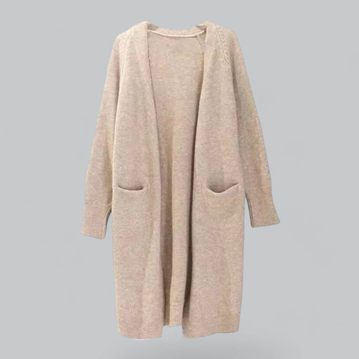 Wallie Cardigan – Oversized Lange Cardigan van Zachte Luxe Stoffen
