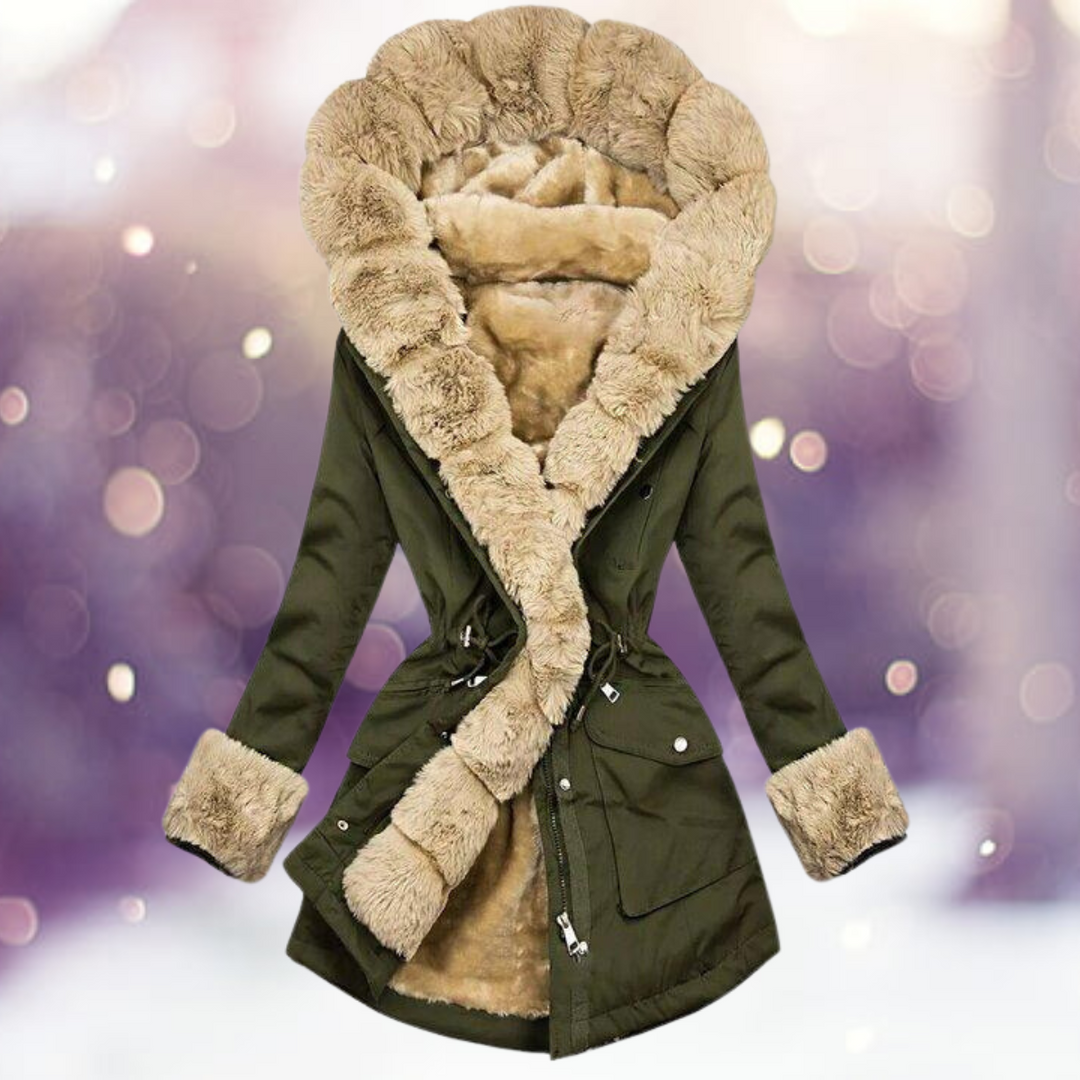 Amara Dames Winterjas – Tijdloze Elegante Winterjas met Luxe Afwerking