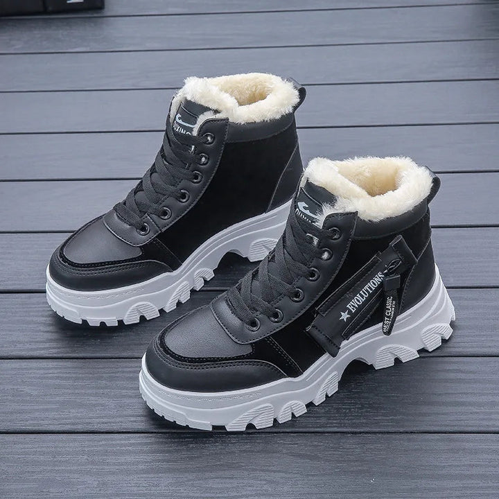 Amara Chunky Winter Boots – Warme Dameslaarzen met Trendy Zool en Comfortabele Voering