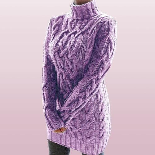 Marvella Gebreide Damesjurk – Elegante Winterjurk met Tijdloze Pasvorm