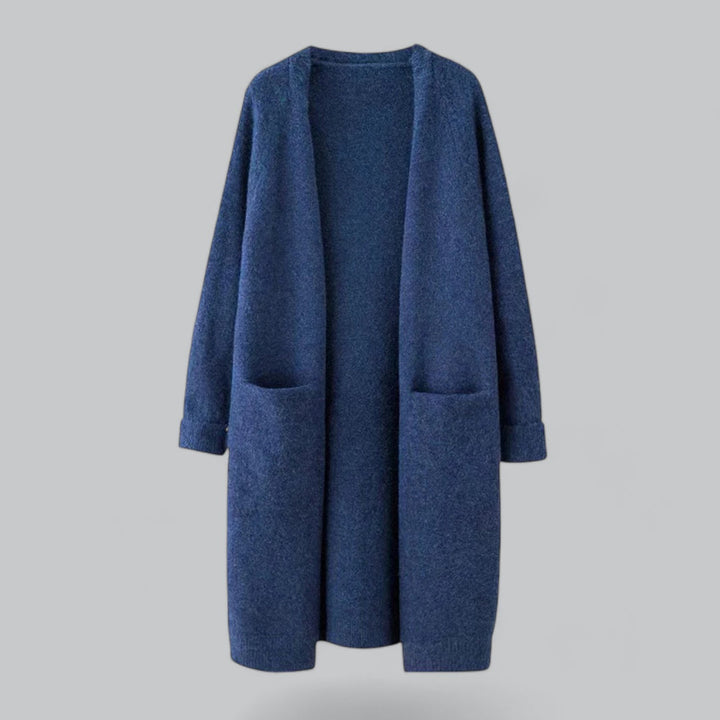 Wallie Cardigan – Oversized Lange Cardigan van Zachte Luxe Stoffen