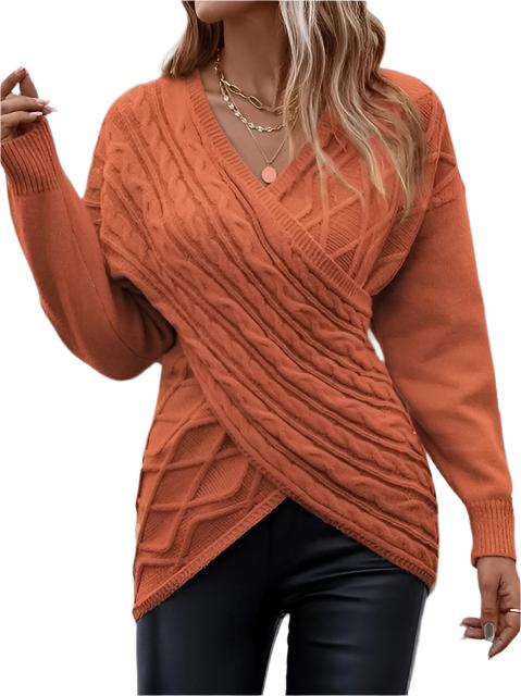 Noelle Gebreide Trui – Stijlvolle Warme Damestrui met Lange Mouwen