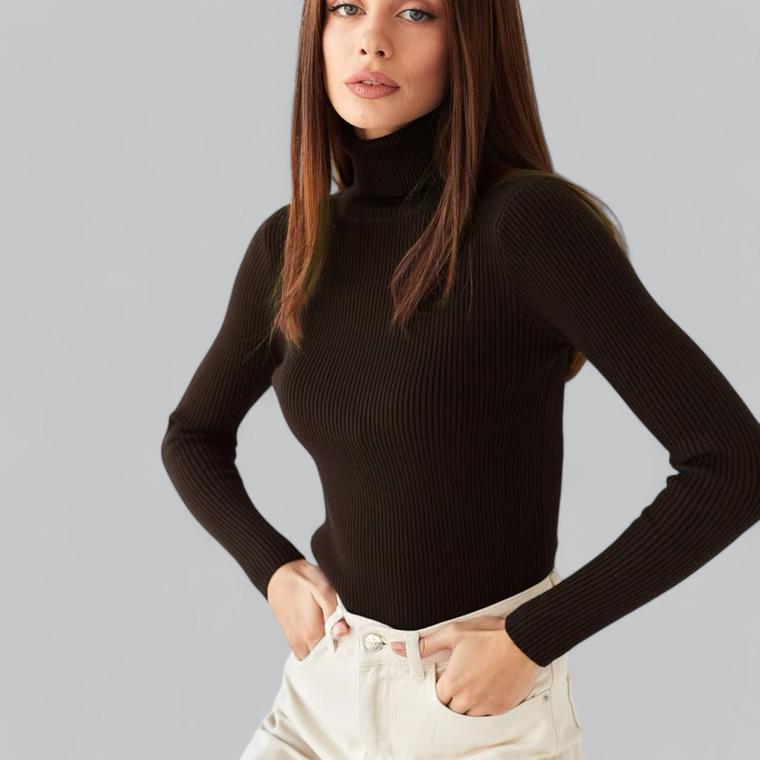 Verina Trui – Elegante Damestrui met Turtleneck