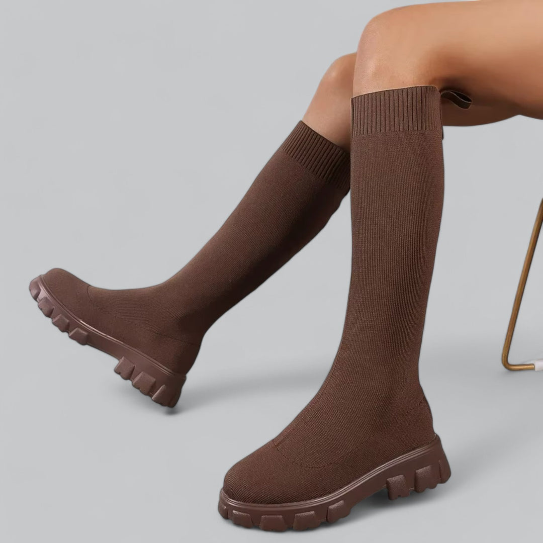 Valenne Kniehoge Laarzen – Elegante Dameslaarzen met Comfortabele Pasvorm