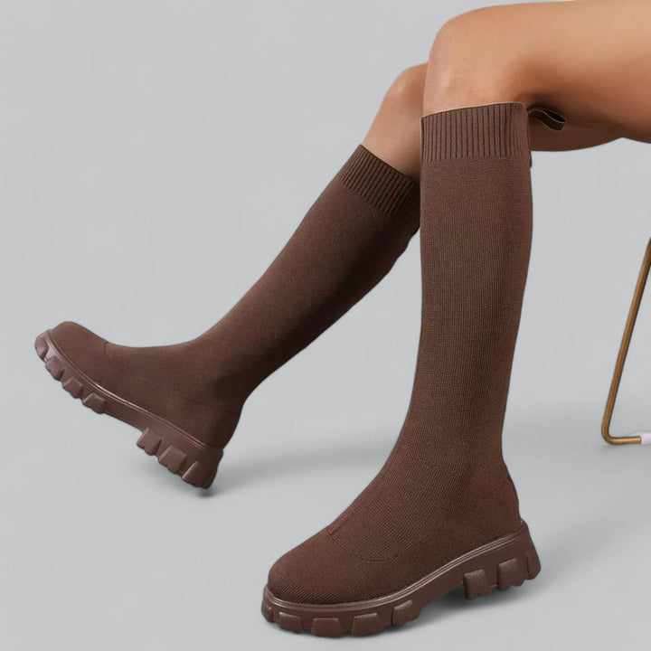 Valenne Kniehoge Laarzen – Elegante Dameslaarzen met Comfortabele Pasvorm