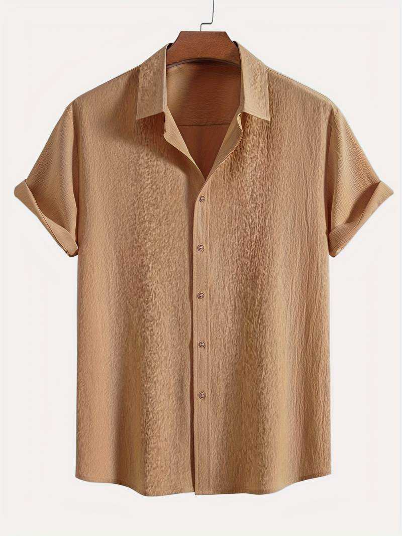 Berkan – Dun Lenteshirt Met Korte Mouwen Voor Heren