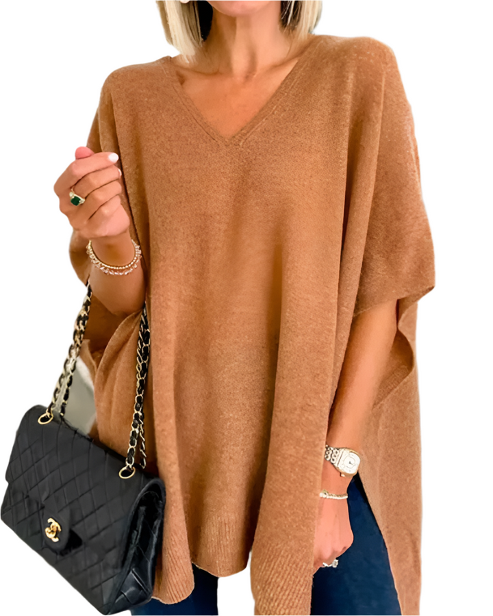 Keyla Poncho Trui – Elegante en Comfortabele Damestrui