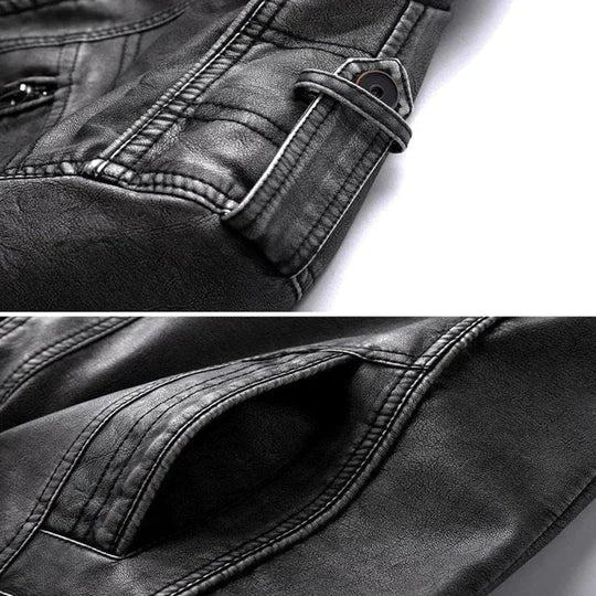 Hoogwaardige Leren Herenjas – Mannelijke Elegant, Tijdloos Design