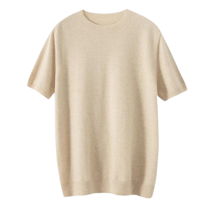 Martin Gebreid T-Shirt van 100% Wol – Luxe Textuur en Natuurlijk Comfort voor Heren