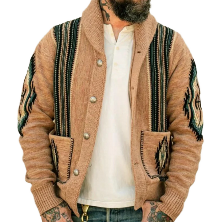 Quinn – Retro Gebreide Lente Vest Voor Heren Met Vintage Flair