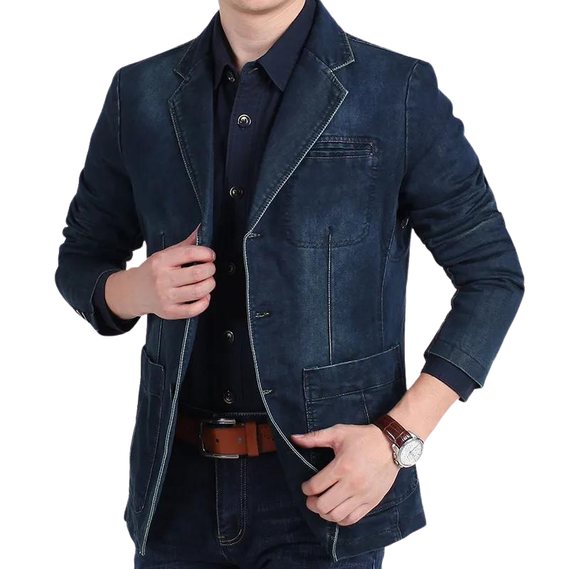 John denim lente blazer – casual klasse voor het nieuwe seizoen