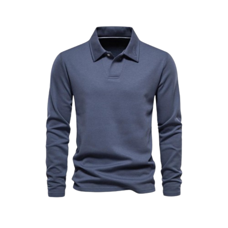 George Polo met Lange Mouwen – Verzorgde Casual Stijl met Premium Comfort