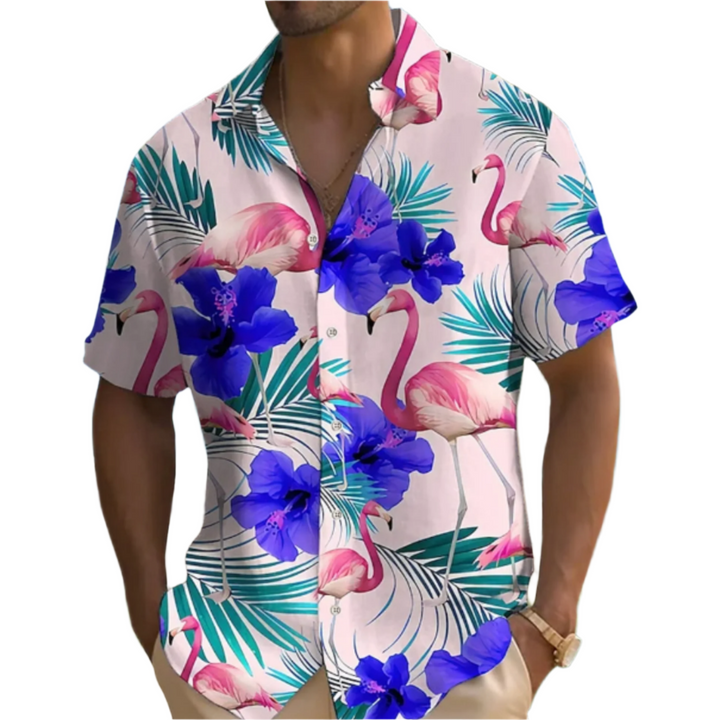 Jack - Hawaii Bloemen Blouse Voor Heren