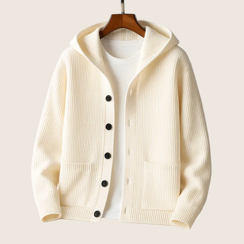 Gabriel | Cardigan Côtelé Élégant
