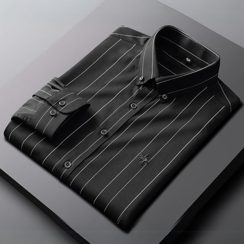 Gryffin Anti-Kreuk Blouse voor Heren – Strijkvrij Comfort met Tijdloze Elegantie