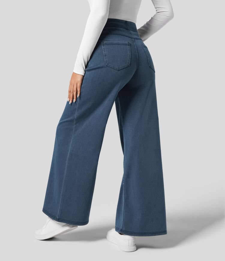 Evie | Pantalon Élastique Taille Haute