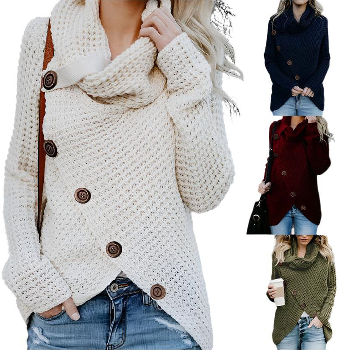 Marelle Trui – Oversized Damestrui met Stijlvolle Knopen en Comfortabele Pasvorm