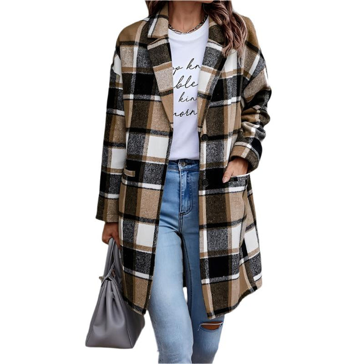 Marivelle Ruitjesjas – Tijdloze Damesjas met Elegant Patroon