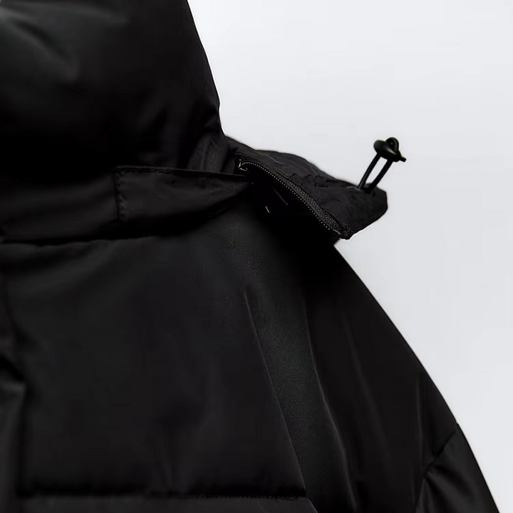 Odilia Jas – Cropped Damesjas met Capuchon en Luxe Afwerking