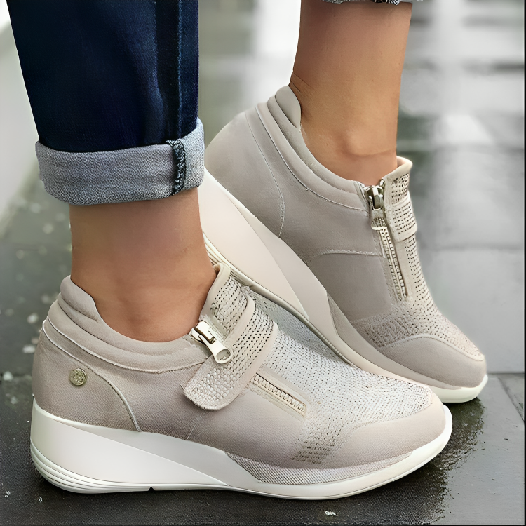 Elandra Comfortschoenen – Modieuze Dames Sneakers met Ademend Ontwerp en Stevige Pasvorm