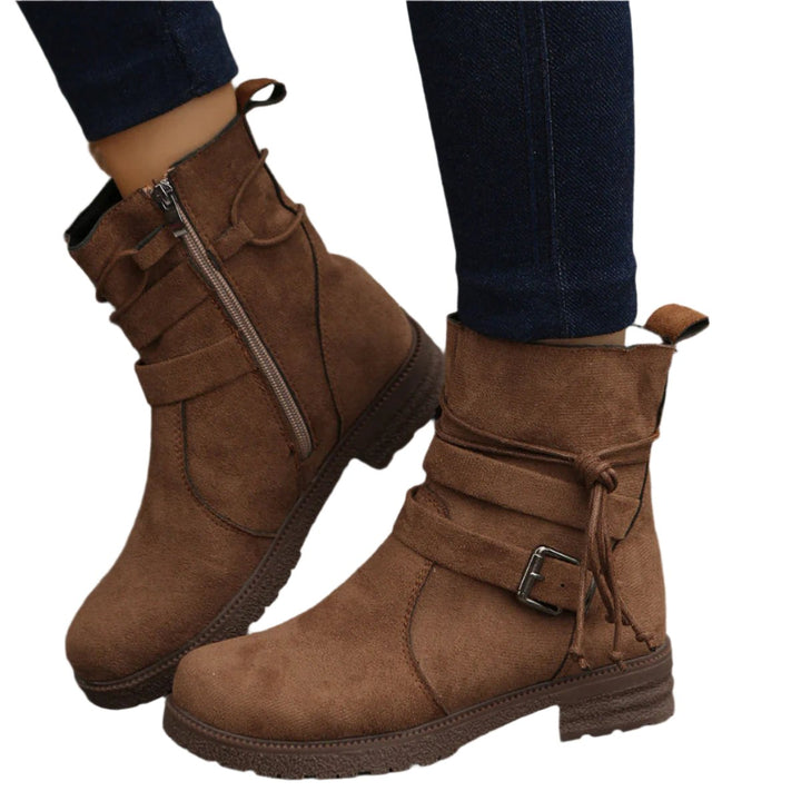 Selene Enkellaarsjes – Stijlvolle Leren Dameslaarsjes v