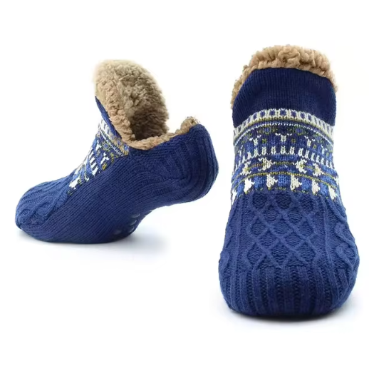 Arjen Noorse Pantoffels – Gebreide herenpantoffels met warme voering en stevige zool