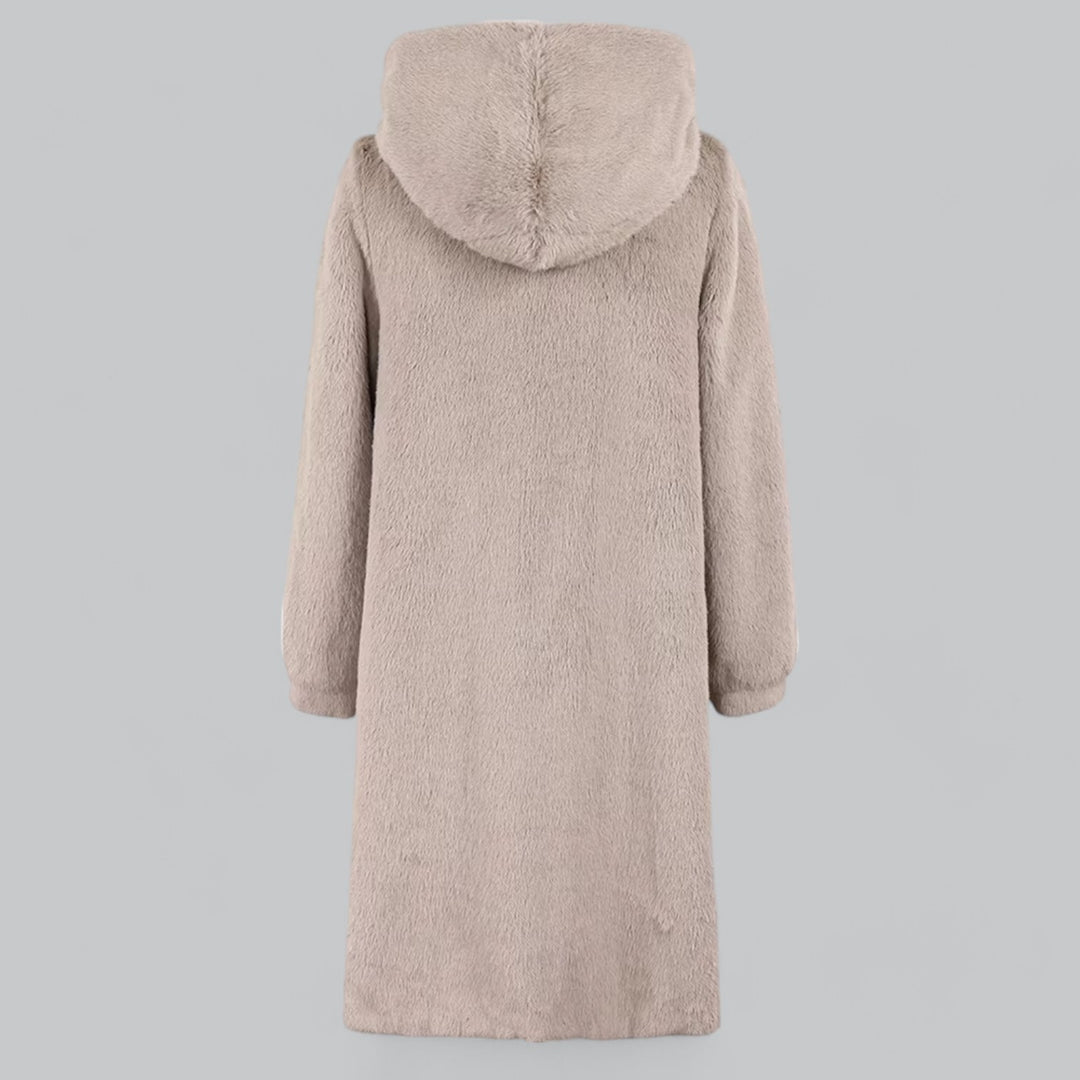 Tia Winterjas – Eco-vriendelijke Faux Fur met Capuchon