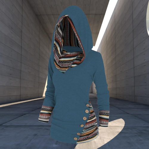 Neyra Hoodie – Stijlvolle Dameshoodie met Tribal Design