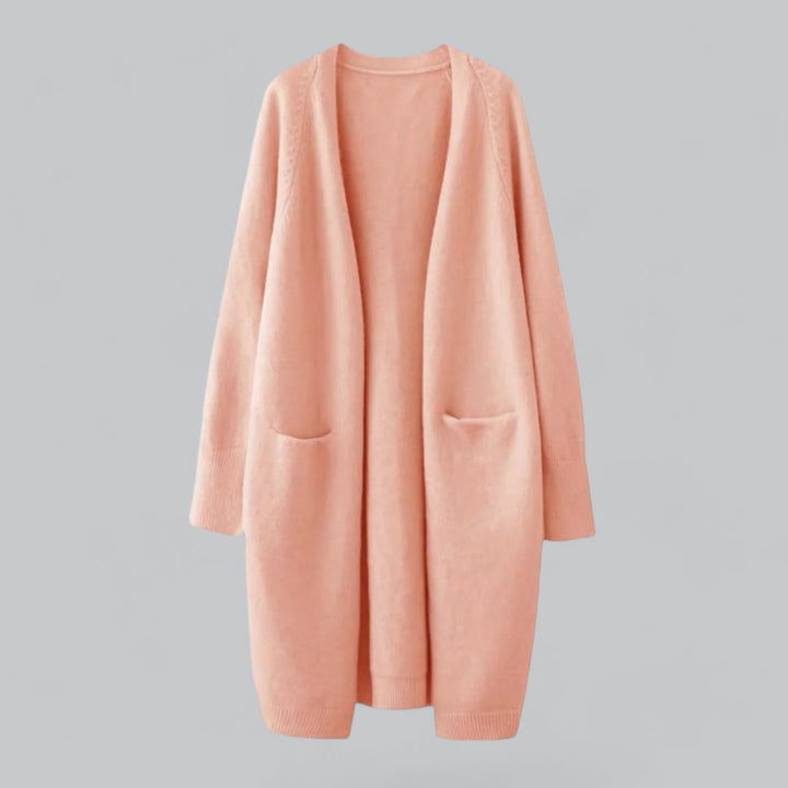 Wallie Cardigan – Oversized Lange Cardigan van Zachte Luxe Stoffen