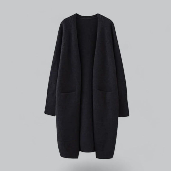Wallie Cardigan – Oversized Lange Cardigan van Zachte Luxe Stoffen