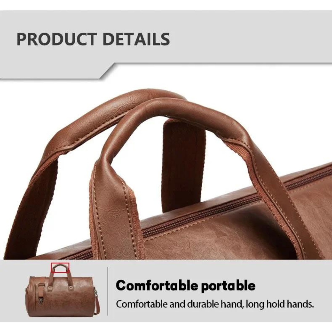 Grem – Luxe Leren Travel Duffle Bag Voor Stijlvolle Reizigers