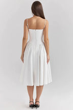 Liorine | Robe Midi Corset Élégante