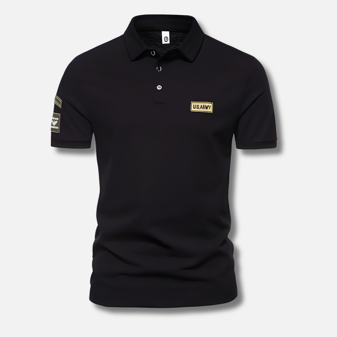 Leroy – Militaire Heren Polo met Korte Mouwen voor een Stoere Look