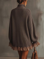 Élodie | Robe Pull à Volants