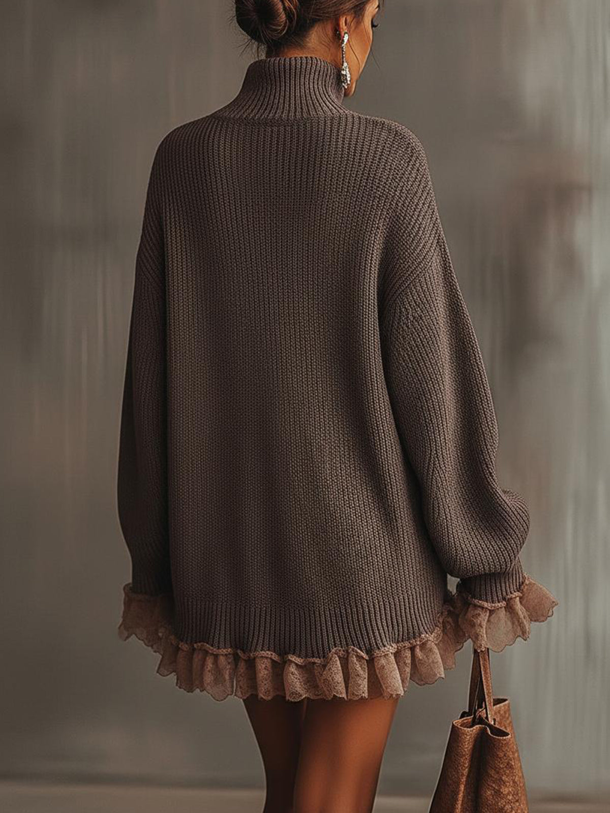 Élodie | Robe Pull à Volants