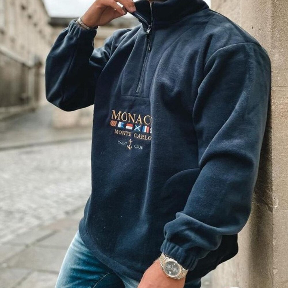 Monaco Yachting Pullover – Luxe casual met nautische flair
