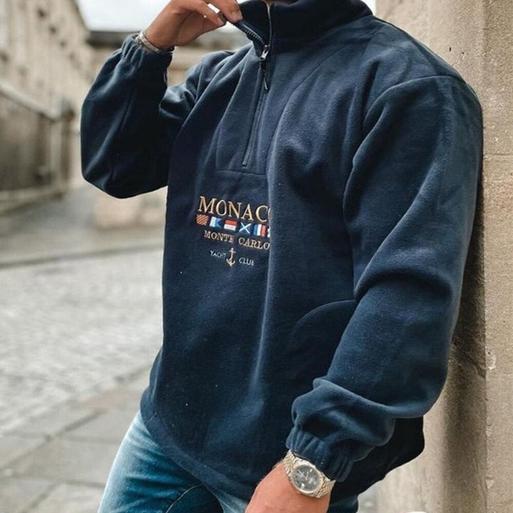 Monaco Yachting Pullover – Luxe casual met nautische flair