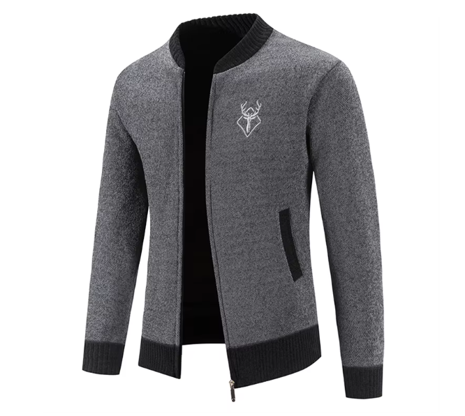 Sebastian – Warme Gebreide Sweaterjas voor Heren
