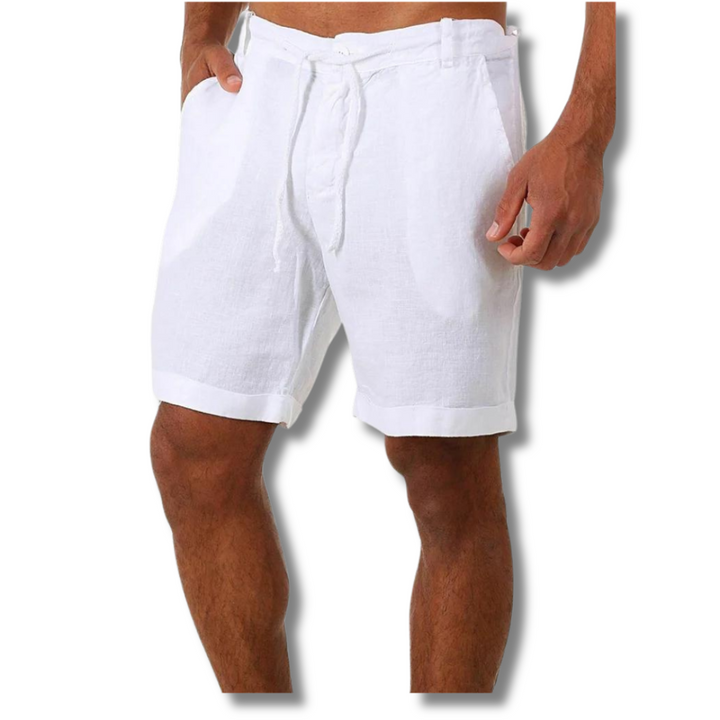 Marius linnen korte broek voor mannen – lichtgewicht zomershort met ademend comfort en tijdloos design