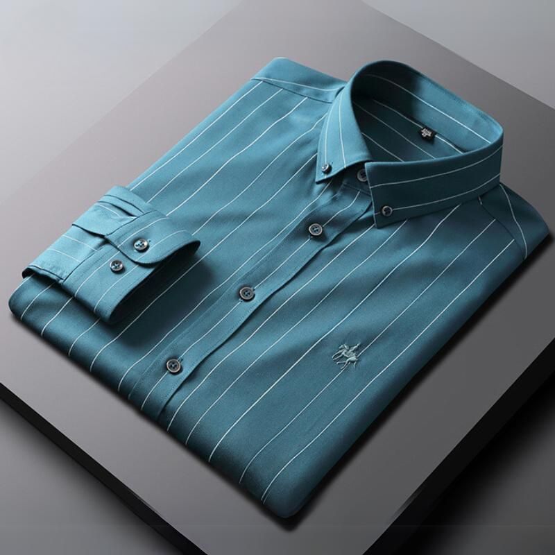 Gryffin Anti-Kreuk Blouse voor Heren – Strijkvrij Comfort met Tijdloze Elegantie