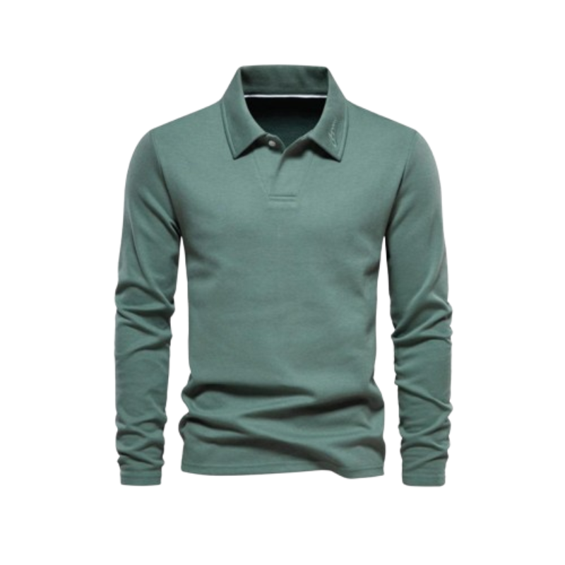 George Polo met Lange Mouwen – Verzorgde Casual Stijl met Premium Comfort