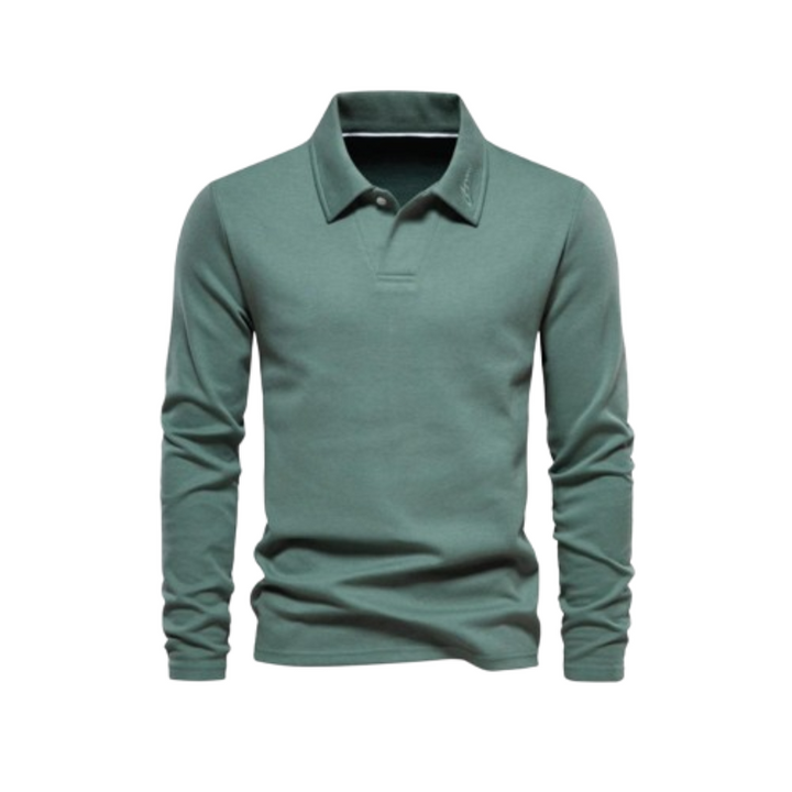 George Polo met Lange Mouwen – Verzorgde Casual Stijl met Premium Comfort