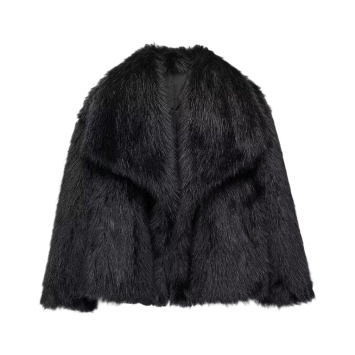 Wallina Jas – Korte Winterjas van Faux Fur met Magnetische Sluiting