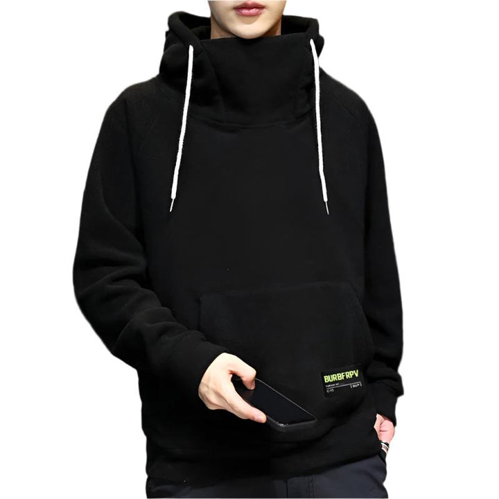 Kian Hoodie – Heren Hoodie met Hoge Kraag en Fleecevoering