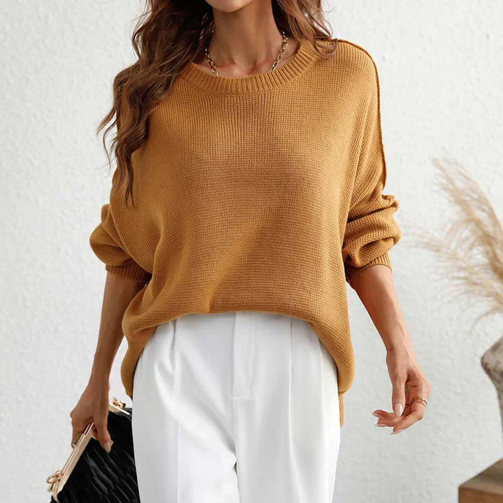 Mirelle Gebreide Trui – Comfortabele Warme Damestrui in Klassiek Design