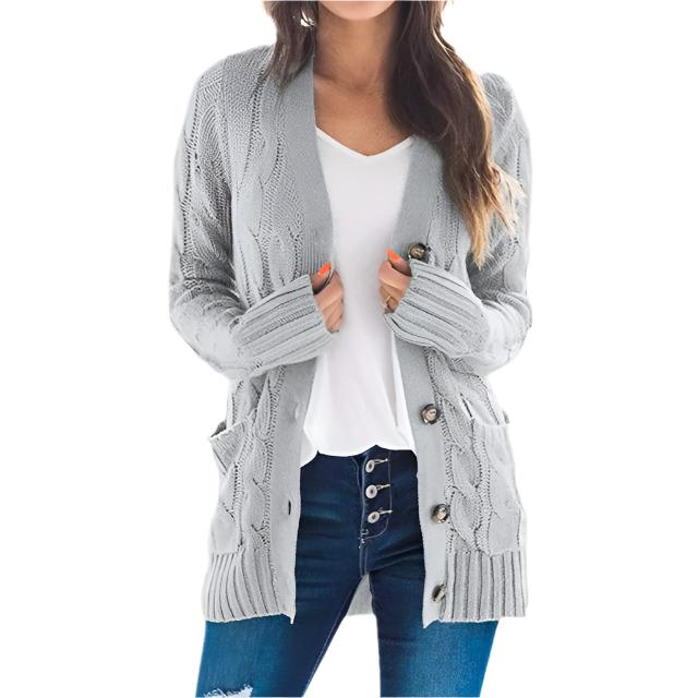 Selene Cardigan – Stijlvolle Warme Damescardigan voor Elke Gelegenheid